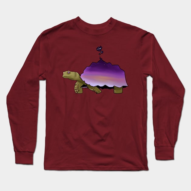 Cosmic tortoise Long Sleeve T-Shirt by Spirit Bomb Art